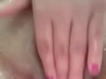 Latina massaging my natural tits with oil with a happy pussy (jennyfer Quenn)