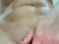 Latina massaging my natural tits with oil with a happy pussy (jennyfer Quenn)
