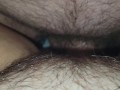 Wet, juicy, hairy pussy gets fucked until I cum