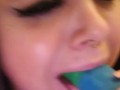 BBW submissive neko girl xxKittens hardcore deep throat training, gagging and choking 