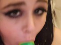 BBW submissive neko girl xxKittens hardcore deep throat training, gagging and choking 
