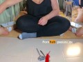 Femdom Amateur CFNM Handjob. If he doesn't cum in 2 mins I'll Tickle his Feet. POV