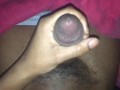 Stroking my Big Black Dick Late Night