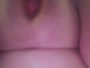 POV fucking my pussy with bad dragon toy