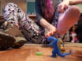 Destroying A Gummy Man with my Bare Foot