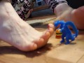 Destroying A Gummy Man with my Bare Foot