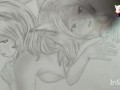 THREESOME whit tho beatiful sisters #HELLTAKER #CERBERUS