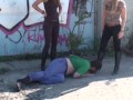 balkan brat dom boot licking domination outdoor