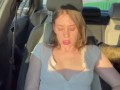 Playing with my phat pussy in traffic