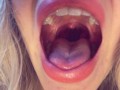 SWALLOWING mr Blue: Come play inside my GIANTESS MOUTH /ASMR VORE/ HQ - close up