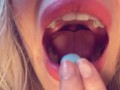 SWALLOWING mr Blue: Come play inside my GIANTESS MOUTH /ASMR VORE/ HQ - close up
