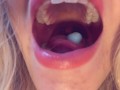 SWALLOWING mr Blue: Come play inside my GIANTESS MOUTH /ASMR VORE/ HQ - close up
