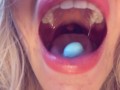 SWALLOWING mr Blue: Come play inside my GIANTESS MOUTH /ASMR VORE/ HQ - close up