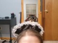 Mia Gianna sucks dick in a maid outfit