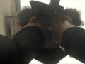 Peeing in the street (bottom view)