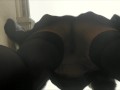 Peeing in the street (bottom view)