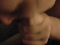 Big tit fiance swallows a fat load 