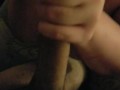 Big tit fiance swallows a fat load 