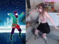 SWEATY CUTE E GIRL DANCING TO RASPUTIN