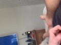 Girl Gives Friend Dick Shave Loads of Precum (Part 1 of 4)