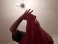 Folding a load of towels, the right way! Wholesome porn for the ladies