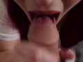 Gives Teacher a Blowjob and Makes Him Cum In Her Mouth