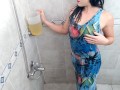pee bath, mine and my stepdaddy more than 5 liters !!! - only for me and my hair !! -aprilbigass-