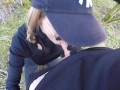 Jogging in the forest, she sucks me HARD and I fuck her ! Lily_Jack Couple