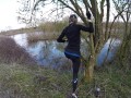 Jogging in the forest, she sucks me HARD and I fuck her ! Lily_Jack Couple