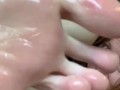 Oily soles and pussy