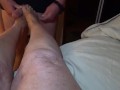 GILF StepAunt Ann starts With  Joi And Foot Worship Ends up Giving Foot Job With Cum Shot