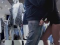 risky quick public handjob in a crowded shopping mall