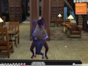 The Sims 4: Hot sex in the library with the eldest