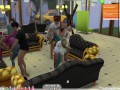 The Sims 4: Passionate sex on the couch for 8 people