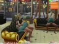 The Sims 4: Passionate sex on the couch for 8 people