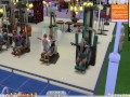 The Sims 4:8 people gym weightlifting machine training sex