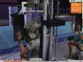 The Sims 4:6 people gym weightlifting machine training sex