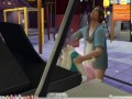 The Sims 4:6 people playing the piano for sex