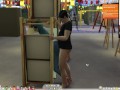 The Sims 4:6 people having intense sex on an easel