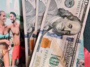 Hot Travel agent gets cream pie for $1000 US dollars 