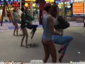 The Sims 4:8 people pole dancing hot sex