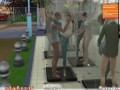 The Sims 4:10 people having hot sex in a transparent shower - Part 2