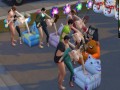 The Sims 4:10 people have sex on the sofa