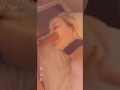 AMWF white girl sucks and fucks asian studs big dick during Netflix and chill Full video on OnlyFans