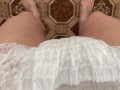 Girl pee long in Pull Up