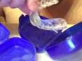FAN REQUEST(Dental Device): Cumshot into mouth guards inserted into my mouth so I could enjoy my cum