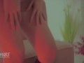 Blonde plays with toy and dildo in her tight pussy