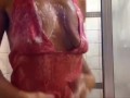 Pink Lace shower Ginger MoistHer webcam model  please subscribe!  Thank You!