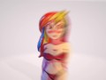 Rainbow Dash с шикарными сиськами [Моя 3D анимация бесплатно]