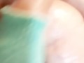 Mature woman Zilah Luz  showering and scrubbing my hairy pussy
